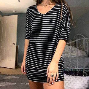 Striped T-shirt Mini Dress